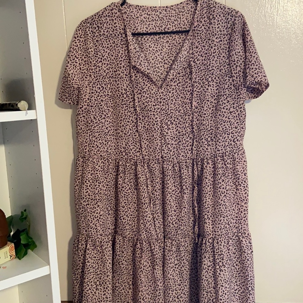 Leopard Shein dress